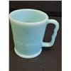 Image 2 : PYREX Blue Milk Glass Vintage Mug