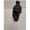 Image 3 : Hand Carved Stone African Female Head Sculpture - 5.5" Tall