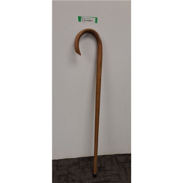 Wood Walking Cane - Tisdale Auction Market - 39" Tall  -  PICK UP