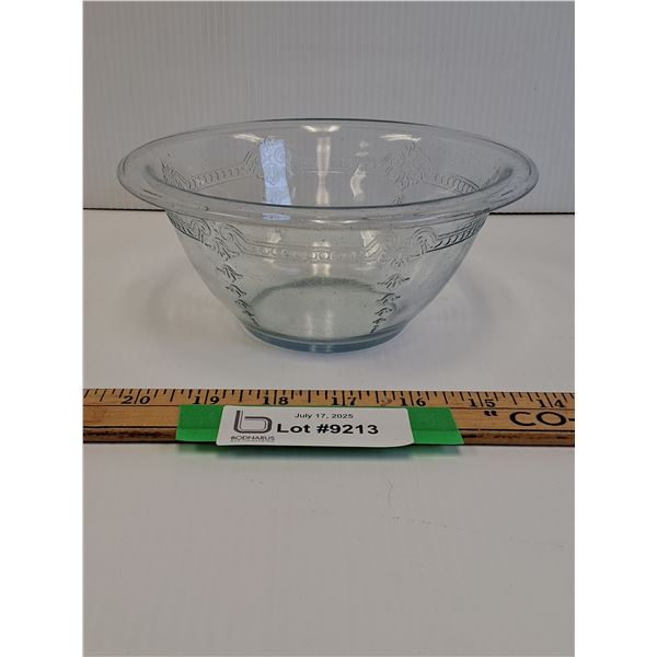 Vintage Fire King Sapphire Blue Mixing Bowl - 7" x 3"