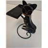 Image 2 : Custom Metal Cat/Kitten Art Business Card Figurine - 6" x 5" x 4.5"