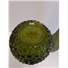 Image 6 : (2) Vintage Italy Empoli Green Glass Hobnail Genie Bottle Decanter - 22" Tall