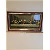 Image 1 : Jesus's Last Supper Picture in Wooden Frame - 31" x 17" - CANNOT SHIP