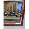 Image 4 : Jesus's Last Supper Picture in Wooden Frame - 31" x 17" - CANNOT SHIP