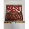 Image 1 : Saskatchewan License Plate - 1941 Set