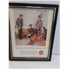 Image 3 : (2) Vintage Coca Cola Magazine Picture in Frame - 9.5" x 11"