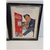 Image 3 : (2) Vintage Coca Cola Magazine Picture in Frame - 9.5" x 11"