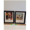 Image 1 : (2) Vintage Coca Cola Magazine Picture in Frame - 9.5" x 11"