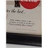 Image 4 : (2) Vintage Coca Cola Magazine Picture in Frame - 9.5" x 11"