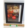 Image 1 : Vintage "Santa" Coca Cola Magazine Picture in Frame - 9.5" x 11" - 1951
