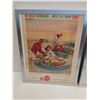 Image 2 : (2) Vintage Coca Cola Magazine Picture in Frame - 9.5" x 11"