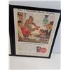 Image 3 : (2) Vintage Coca Cola Magazine Picture in Frame - 9.5" x 11"