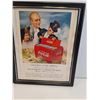 Image 2 : (2) Vintage Coca Cola Magazine Picture in Frame - 9.5" x 11"