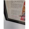 Image 4 : (2) Vintage Coca Cola Magazine Picture in Frame - 9.5" x 11"