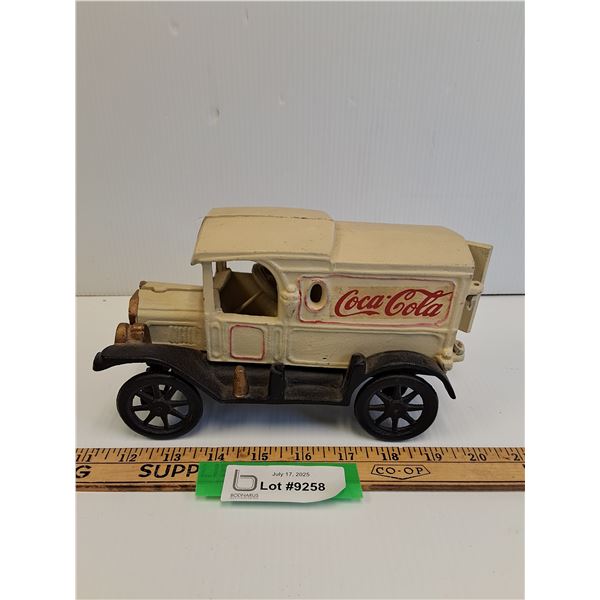Coca Cola Die Cast Metal Antique Style Delivery Truck - Model Scale - 1:18 Scale