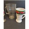 Image 3 : Coca Cola Glass & Plastic Pitchers, Wine Glass & Beer Stein