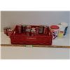 Image 1 : Coca Cola Plastic Pop Flat & Various VIntage Cans & Plastic Collector Cups