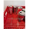 Image 3 : Coca Cola Plastic Pop Flat & Various VIntage Cans & Plastic Collector Cups