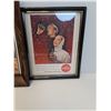 Image 4 : (3) Coca Cola Vintage Prints in Picture Frames - Various Sizes