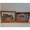 Image 1 : (2) Coca Cola Gas Station Vintage Themed Prints in Frames - 12" x 14" & 10" x 14"