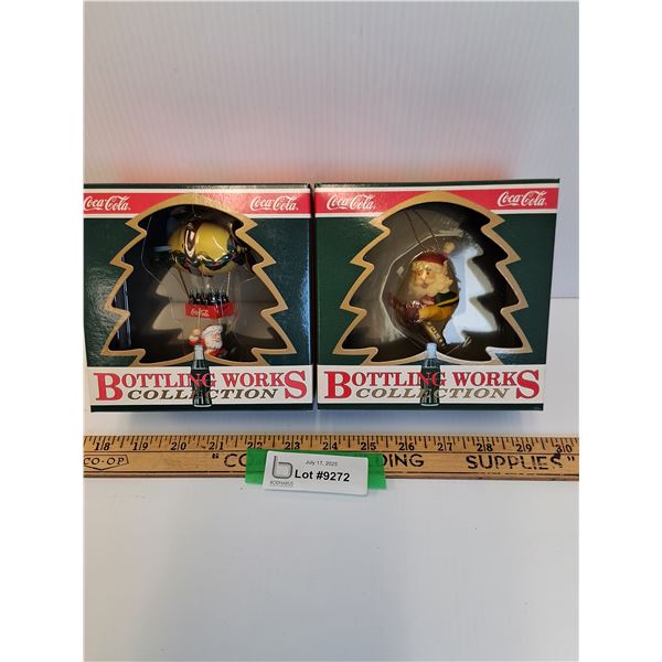 (2) Coca Cola Christmas Tree Ornaments Collection in Boxes