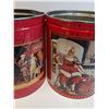 Image 5 : (2) Coca Cola Popcorn Tin Collector Bins - 11" x 10" Each