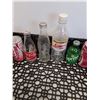 Image 3 : (8) Coca Cola Cans & Bottles & Plastic Pop Carrying Flat - 18" x 12" x 4.5"