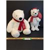 Image 1 : (2) Coca Cola Stuffed Teddy Bears - Assorted Sizes