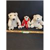 Image 1 : (3) Coca Cola Stuffed Teddy Bears - Assorted Sizes