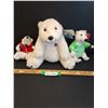 Image 1 : (3) Coca Cola Stuffed Teddy Bears - Assorted Sizes