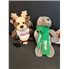 Image 2 : (4) Beanie Babies Coca Cola Stuffy Animals: Moose, Seal, Puppy, Penguin