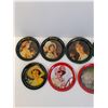 Image 2 : (9) Coca Cola Round Metal Wall Decor - 3.5"