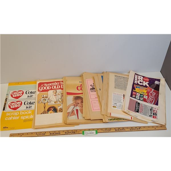 Coca Cola Scrapbook Advertisement Collection