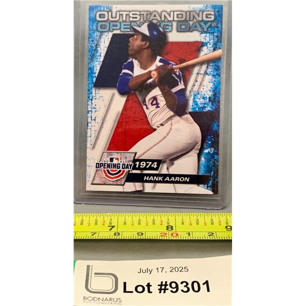 Hank Aaron Outstanding Opening Day 1974 Baseball Card