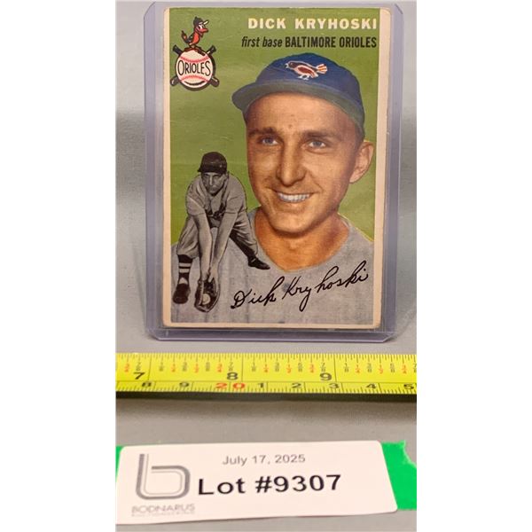 Dick Kryhuski 1954 Topps #150 Vintage Baseball Card