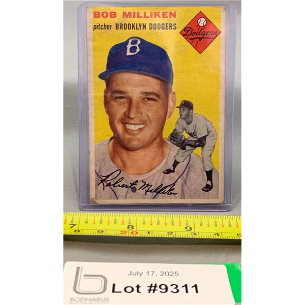 Bob Millikin 1954 Topps #177 Vintage Baseball Card