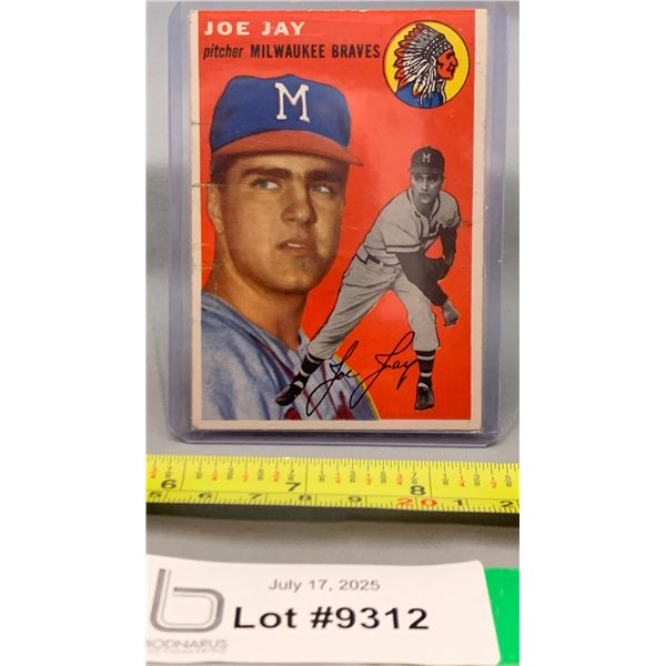 Joe Jay 1954 Topps #141 Rookie Card Vintage Baseball Card