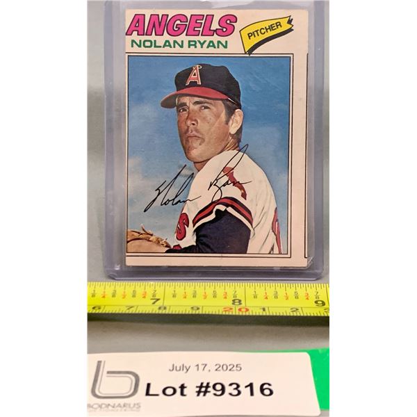 Nolan Ryan HOF Pitcher 1977 O-Pee-Chee Vintage Baseball Card