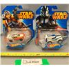 Image 1 : (2) Star Wars Hot Wheels Both NIB: Luke Skywalker & 501st Clone Trooper Rare!