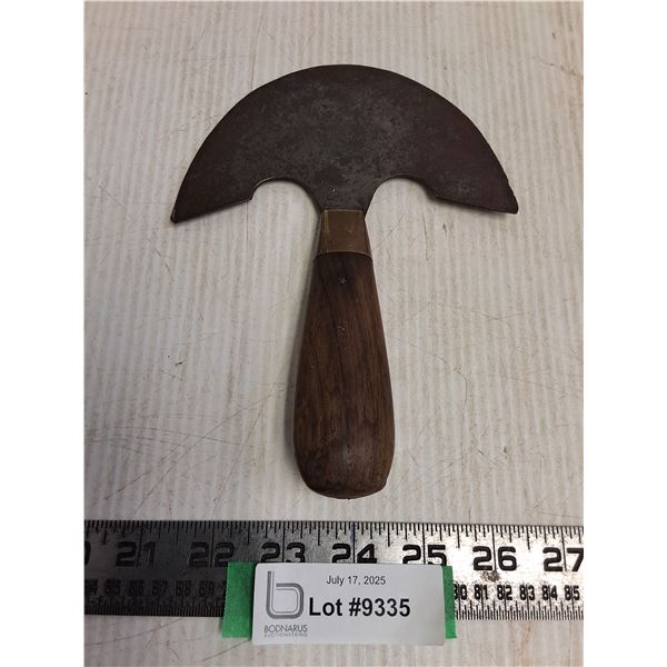 Antique Arbelos Wood-Handled Shoe Maker's Knife