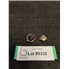 Image 1 : (2) Vintage Size 7 (MCHS 3.6g &  Black Stone 9.4g .925 Silver)