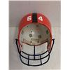 Image 2 : SP Lions #64 Orange/Black Adult Football Helmet - No Internal Padding