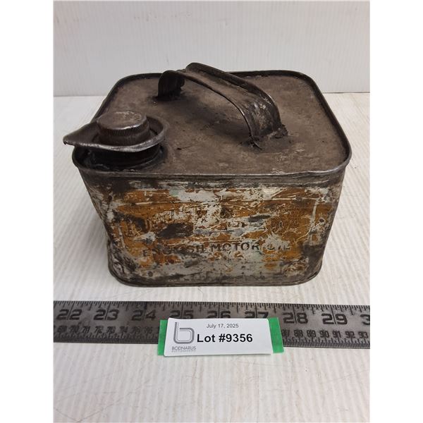 Vintage Buffalo "English Motor Oil" Tin