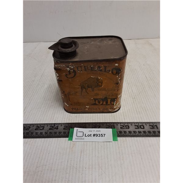 Vintage Buffalo "English Motor Oil" Tin