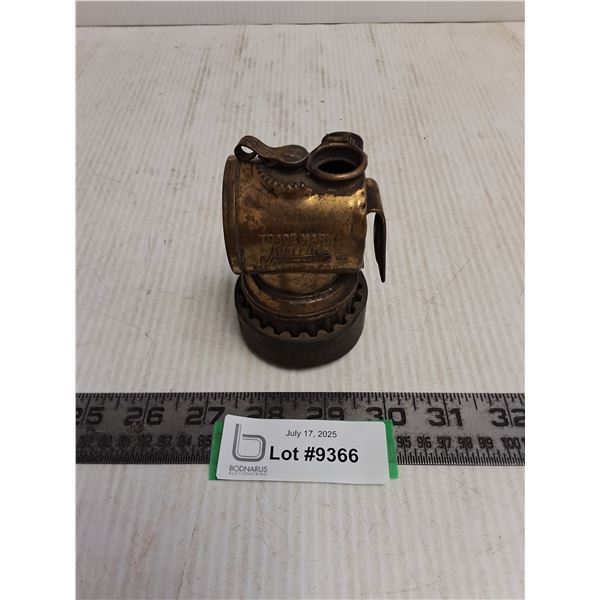 Vintage "Just Rite" Carbide Miner's Lamp