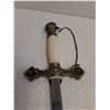 Image 3 : Masonic Knights Templar Ceremonial Stainless Steel Sword with Sheath - 37" Length - Pickup Only