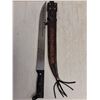 Image 3 : Colombian Machete - 16" Blade - with Guatemalan Leather Sheath