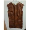 Image 2 : * Vintage Faux Leather Dress - Size Small/Medium