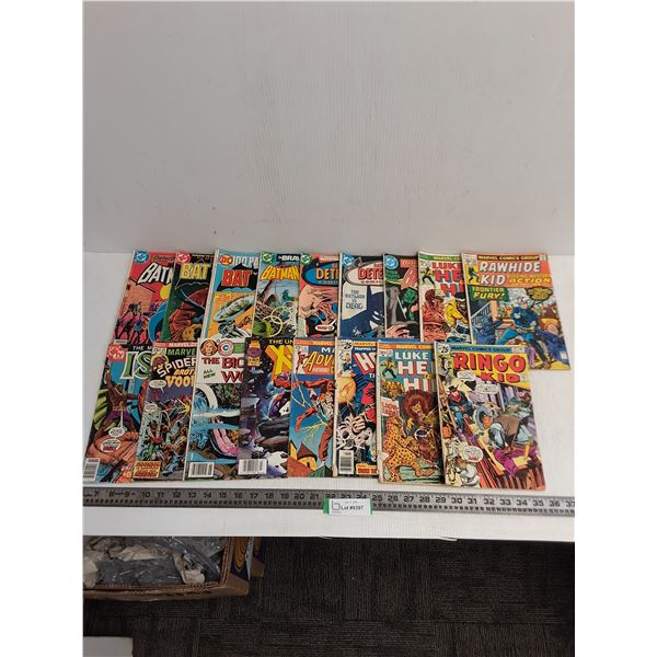 (17) Comic Books (Batman, Isis, Ringo Kid)