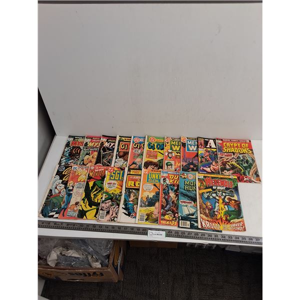 (19) Comic Books (Mystery, Wonder Woman, A-Team)